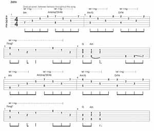 lagu semi tabulasi not balok